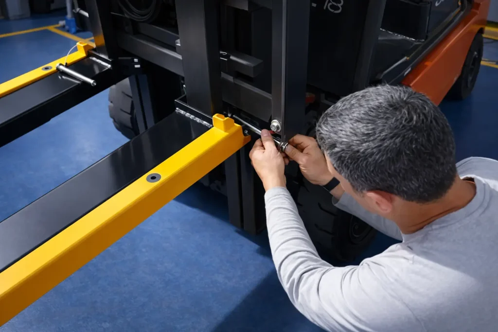 SLIDE&WEIGH FORKLIFT WEIGHING SLEEVES PIN LOCKING