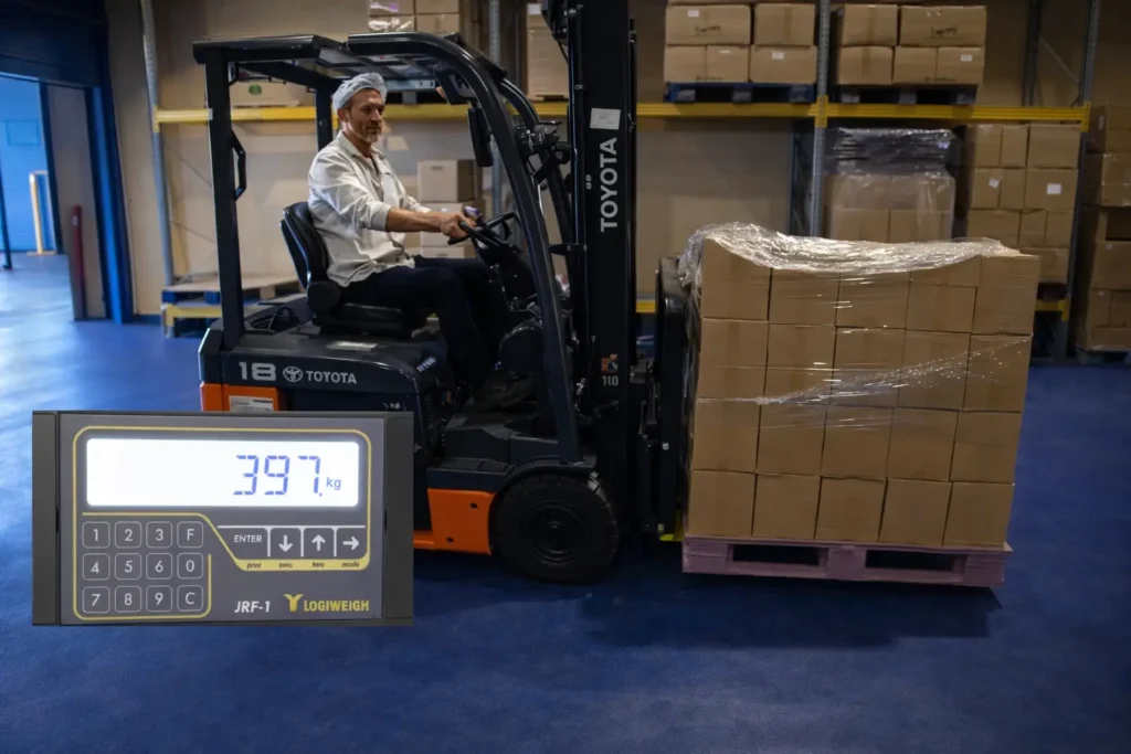 Weighing with SLIDE&WEIGH forklift scale